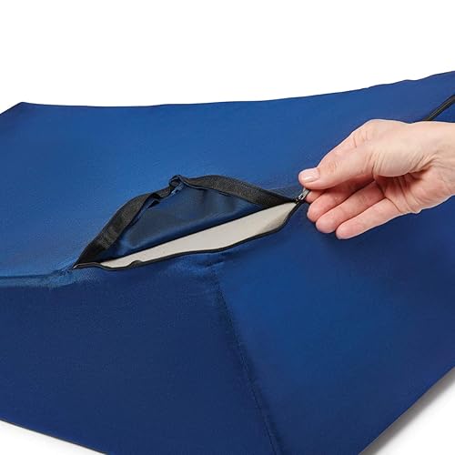 Miniatura 4 de Medline Almohada de cuña de cama, cojín de cuña multiposición de 7.5 pulgadas para piernas o parte superior del cuerpo, almohada de cuña para