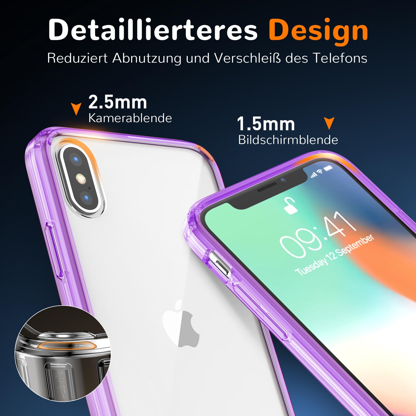 Clear Case for iPhone 15, Ultra Thin, Shockproof TPU Cover, Anti-Yellowing, Crystal Clear, Phone Case for Apple iPhone 15 - Clear — view 26