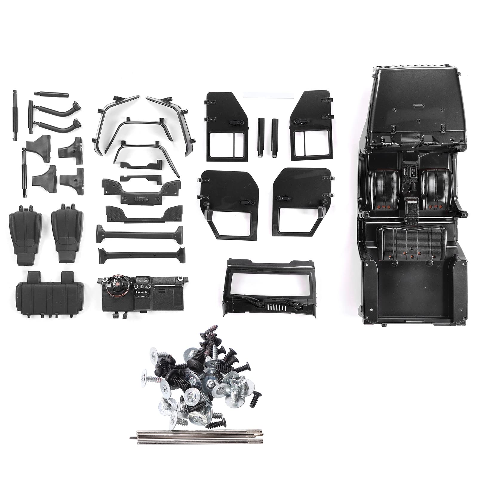 Obudowa Open Body 313mm Wheelbase dla Modelu RC Car SCX10 (Black)