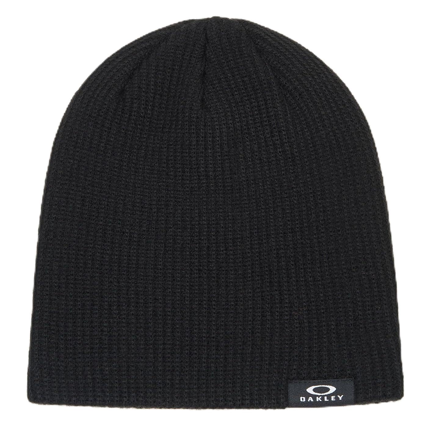 Oakley Men's Backbone Ribbed Polyacrylic Beanie - Black - Mens