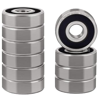 XIKE 6302-2RS, Deep Groove Ball Bearing, 15 x 42 x 13 mm, 10-Pack