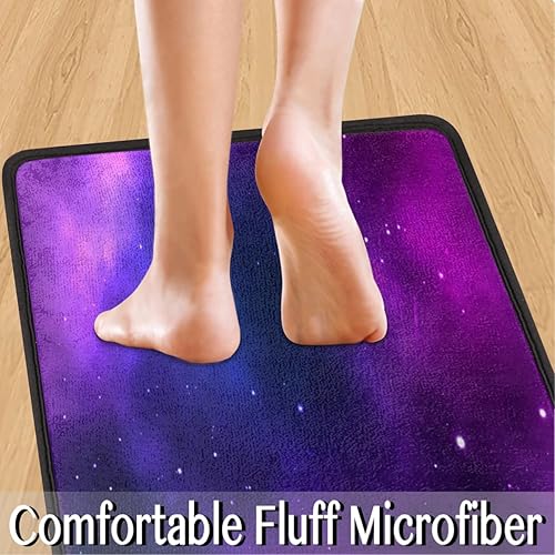 Miniatura 5 de Artistic Creative - Tapete de cocina acolchado con diseño de galaxia antifatiga, juego de 2 piezas, duradero, resistente a las manchas, parte