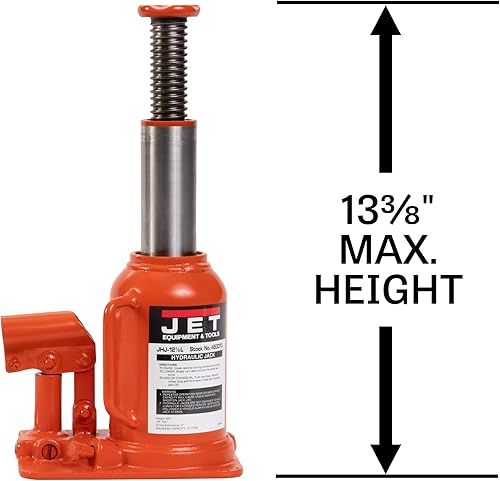 Vista 2 de JET Gato hidráulico de botella de perfil bajo de 12.5 toneladas con mango (JHJ-12-1/2L)