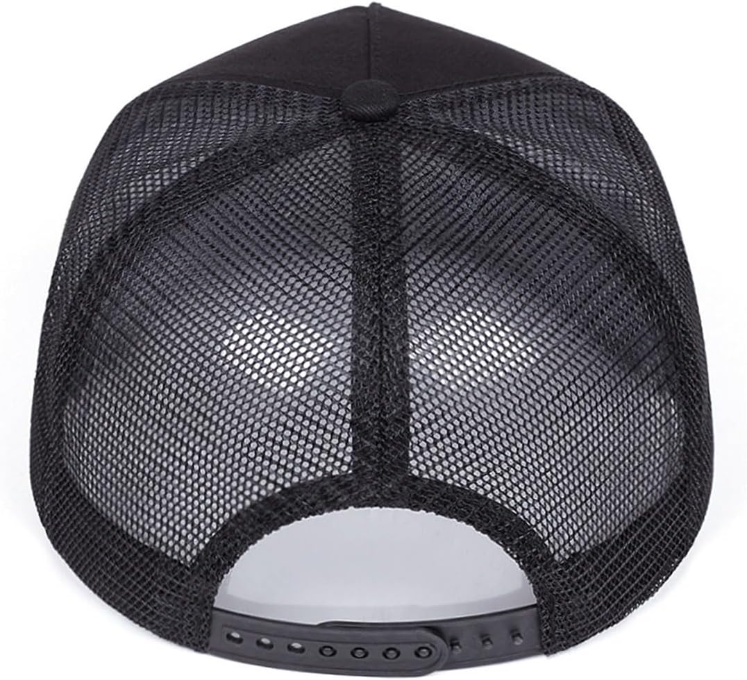 Trucker Hat for Men Women-Mesh Back Breathable Adjustable Snapback Cap-UV Protection Sun Hat for Summer Outdoor Activities
