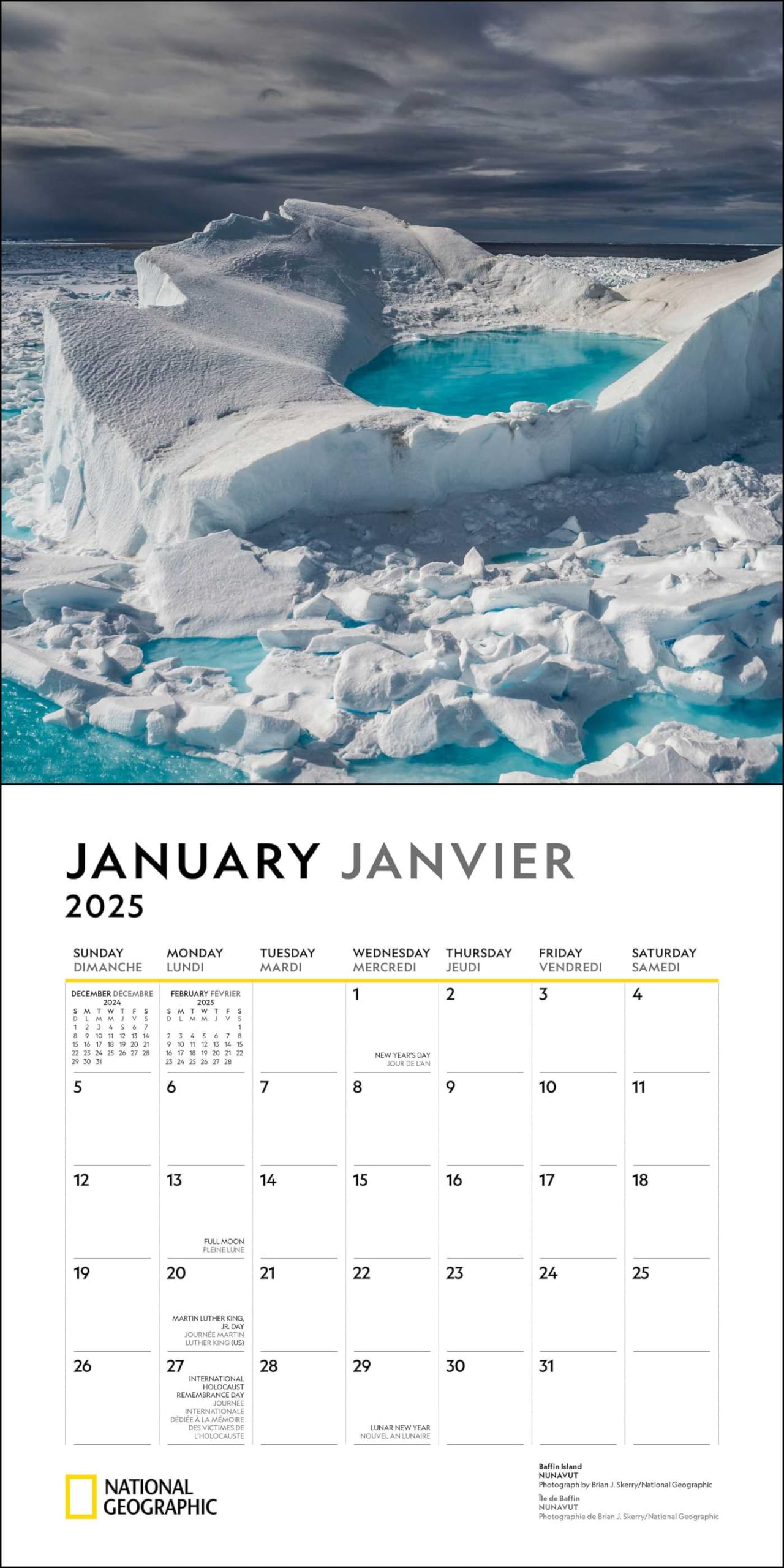 National Geographic: Canada 2025 Wall Calendar