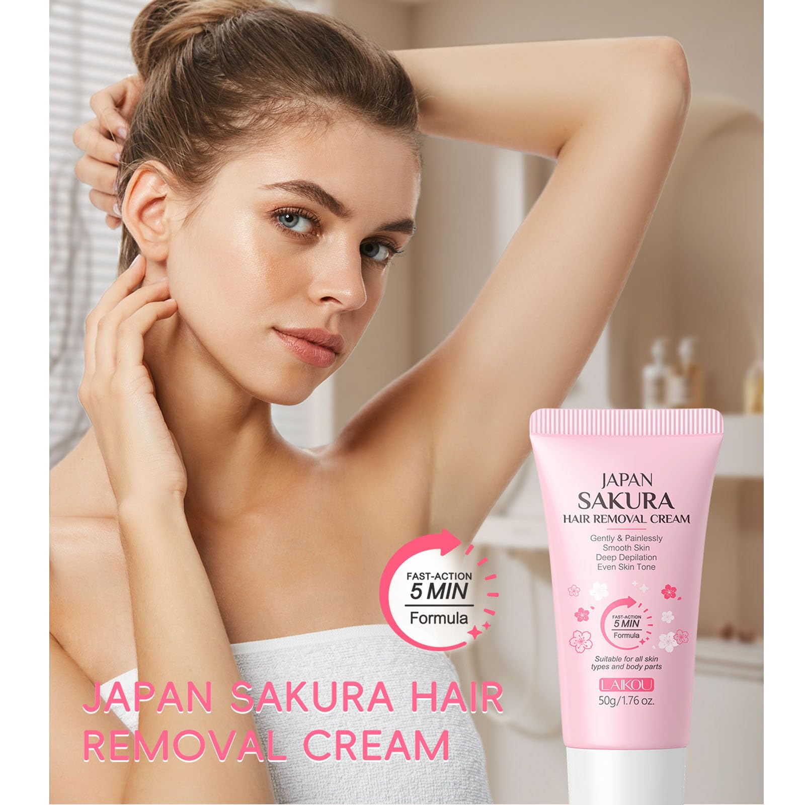 Amazon.com : Body Hair Removal Cream - 2 Pack JAPAN SAKURA