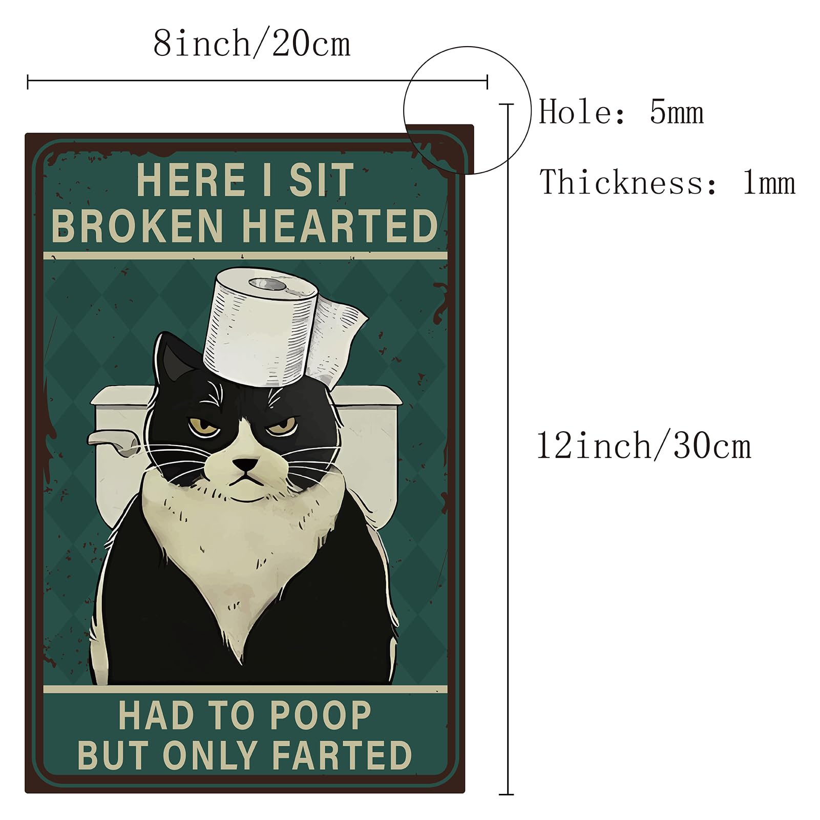 CREATCABIN Zwarte kat metalen bord Please Wash Your Hands vintage tinnen poster badkamer muur decor bord retro schilderij plaquette teken muur decor kunst muurschildering opknoping voor dokter kat