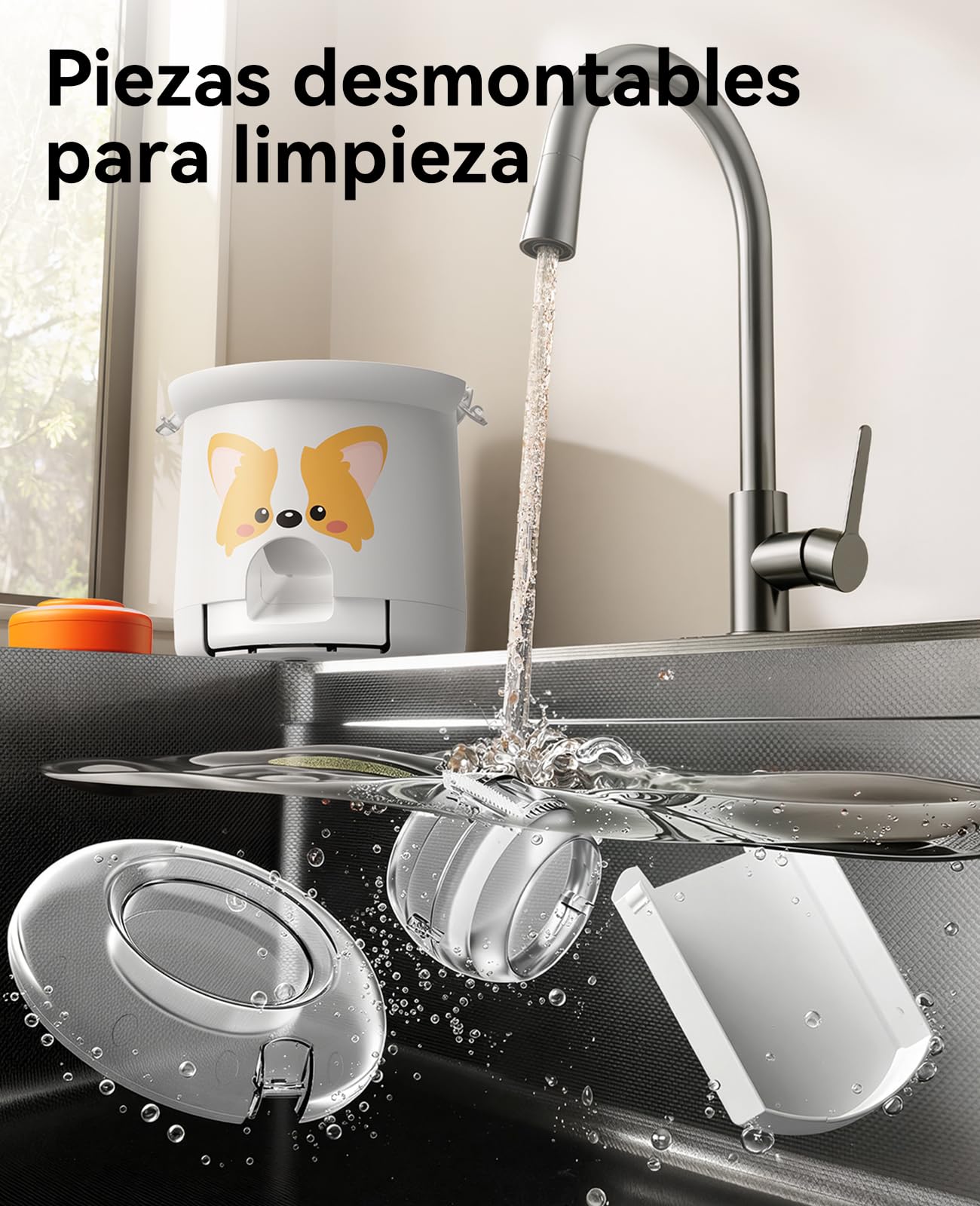 ROJECO Juguete Puzzle para Perros y Gatos, Dispensador de Golosinas Interactivo con Mando a Distancia 30m, Grabación de Voz, Capacidad 300ml, Recargable USB-C, Anti-Estrés y Estimulación Mental