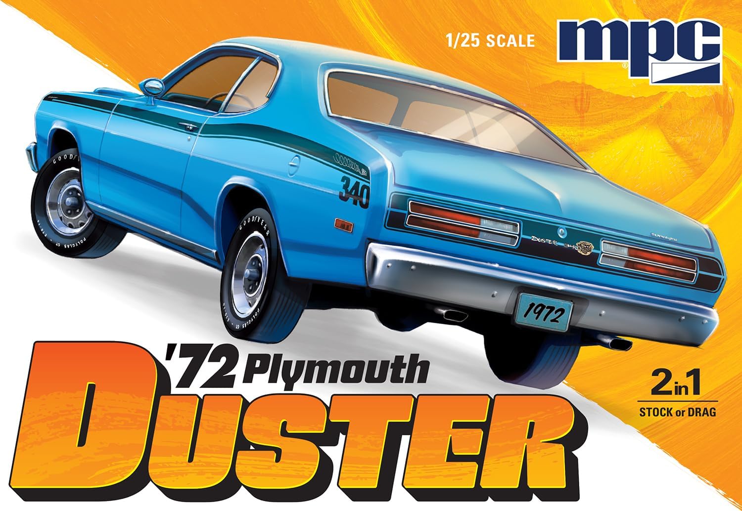 MPC 1972 Plymouth Duster 1:25 Scale Model Kit