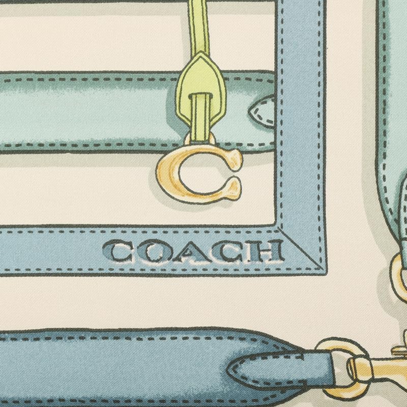 Coach womens Multi Belt Printed Silk Square4