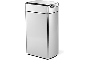 simplehuman slim step can 40 Liter/ 10.6 Gallon Slim Touch-Bar Kitchen Trash...