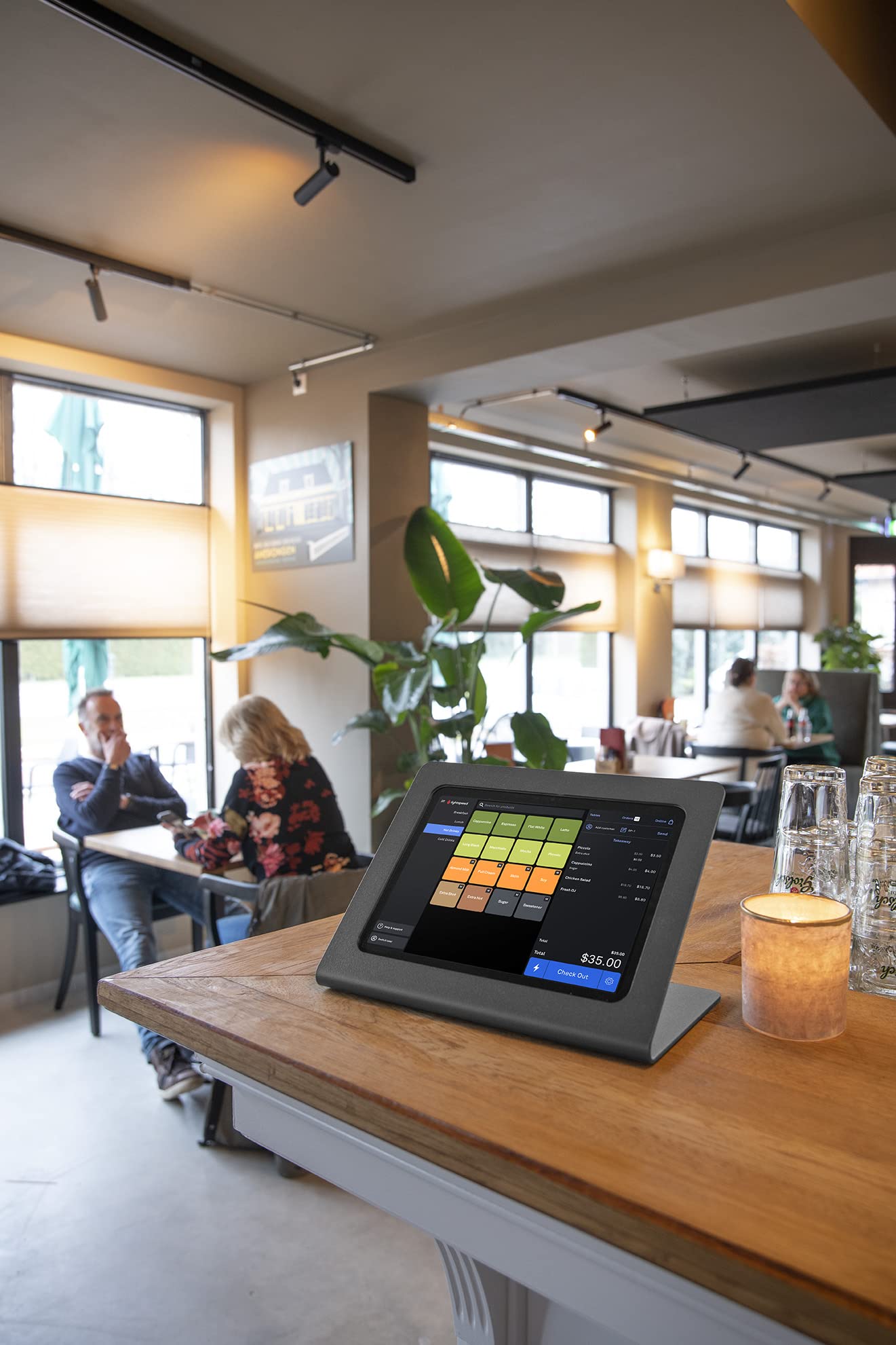 Supporto per iPad antifurto | Supporto da tavolo sicuro in metallo per tablet per business, POS e retail | Compatibile con iPad 10ª gen (2022) e 11ª gen A16 (2025), nero