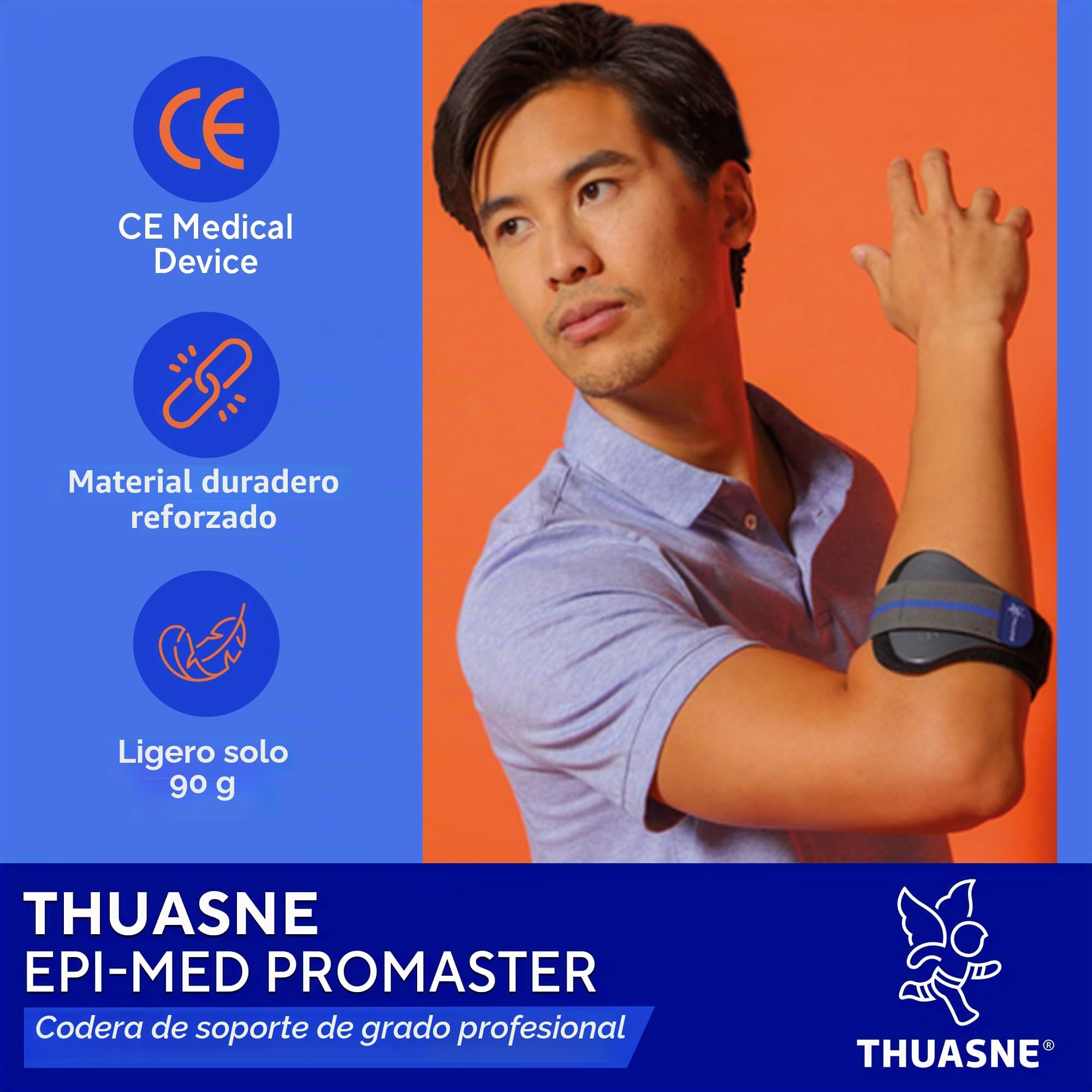 THUASNE Epi-Med Promaster - Cierre de codo de tenis antiepidilitis (L)