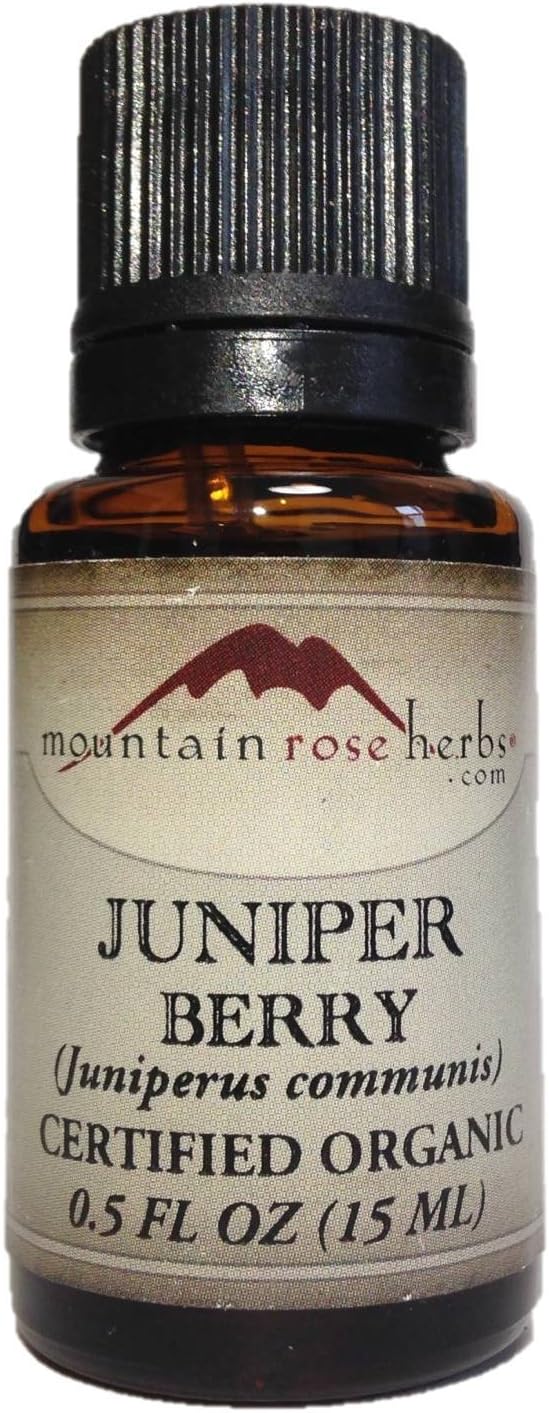 Amazon Mountain Rose Herbs ジュニパー ベリー エッセンシャルオイル オーガニック 1/2oz 15ml