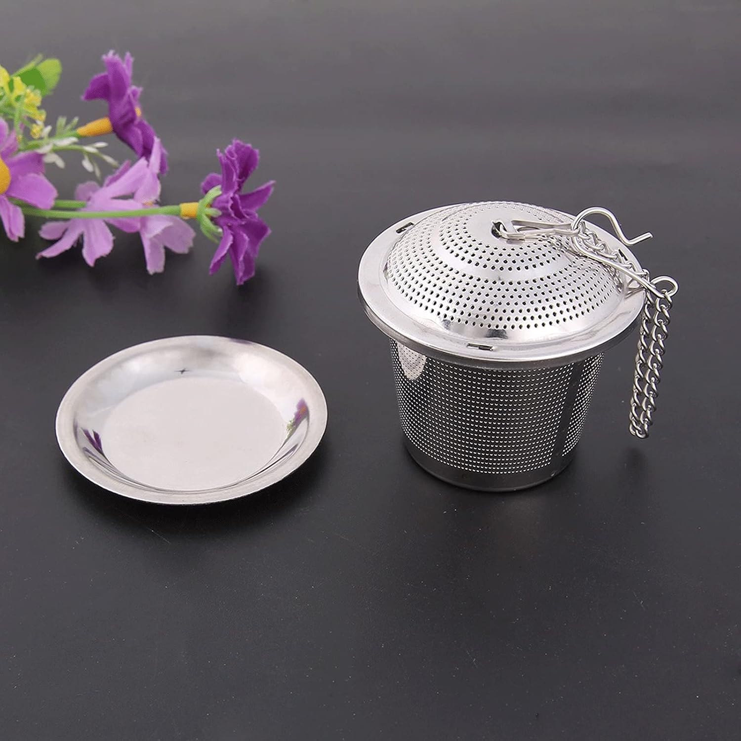 Tea Filters Stainless Steel Tea Infuser Loose Leaf Strainer Herbal Spice Filter Reusable Teaware pot Kitchen Mesh Accessories