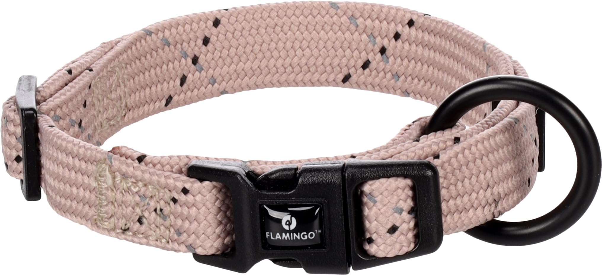 Flamingo Halsband Welpe Rosa XXS 15-25cm - Reflektierend Mit Klickschnalle Für Hunde