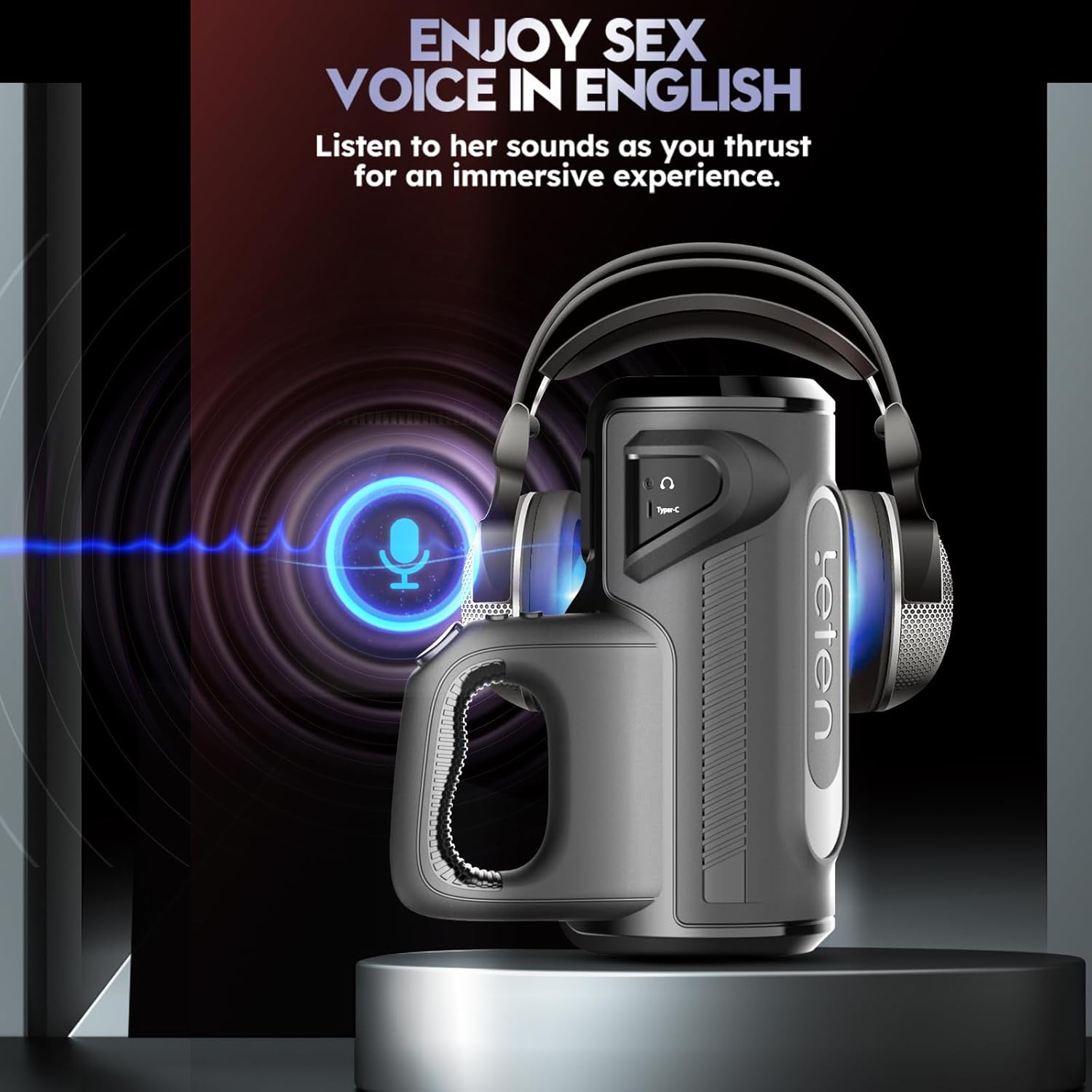 Sex Toy Automatic Male Masturbator - Adult Sex Machine with 12times/s Telescopic, Hand Free Male Stroker with Phone Holder, Blowjob Machine with 2 Soft Pocket Pussy for Men Solo