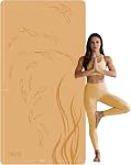 Extra Wide Yoga Mat 76" x 40" x 10mm - Thick TPE Exercise Mat for Men & Women, Non-Slip Large Fitness Mat for Pilates, Workout, Home Gym