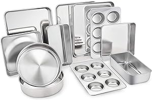 TeamFar Baking Pans Set Stainless Steel