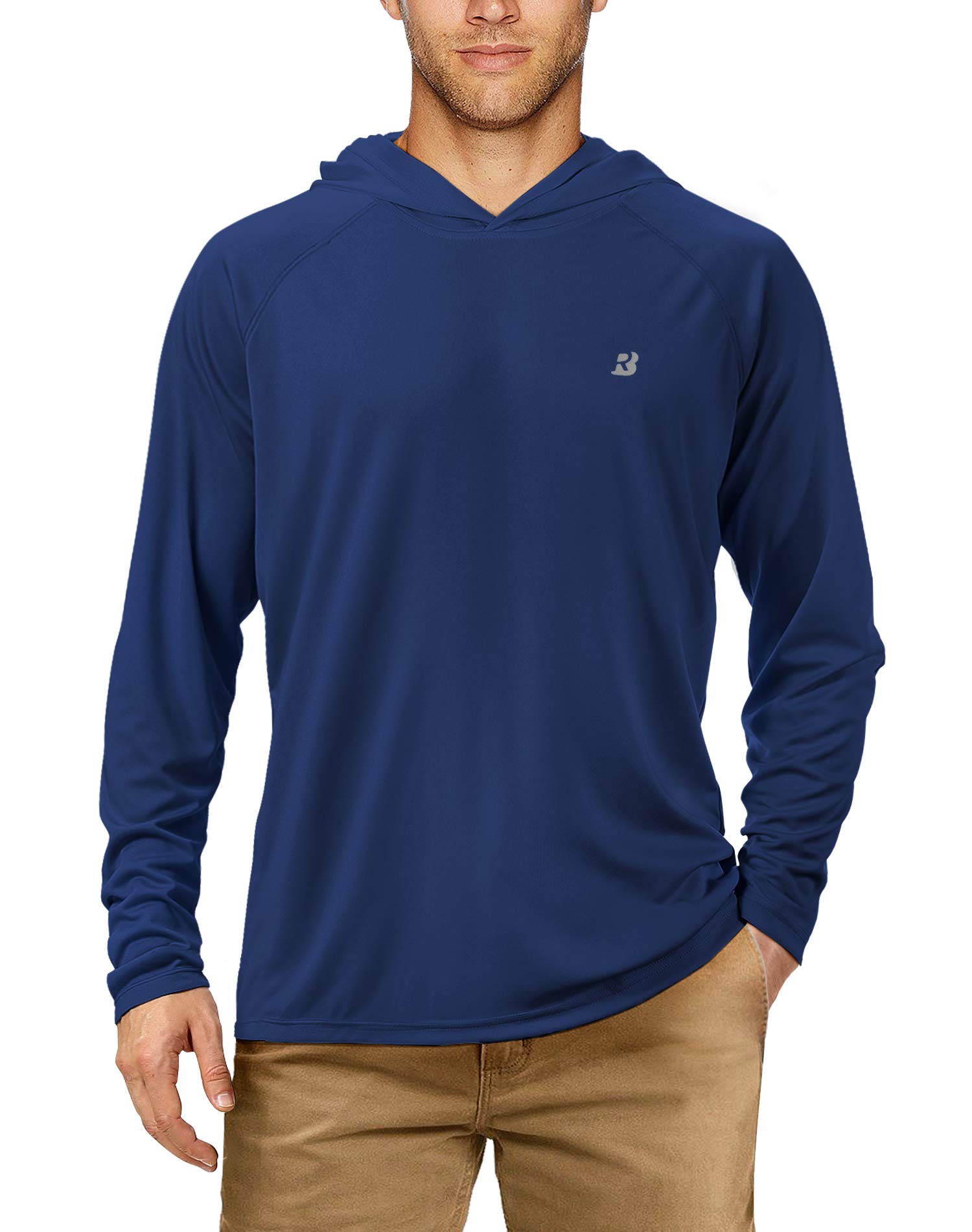 RoadboxUPF 50+ Fishing Shirts for Men, Long Sleeve UV Sun Protection Hoodie, Outdoor Hiking Running Swimming Rash GuardGlobal Recycled StandardGlobal Recycled StandardGlobal Recycled Standard