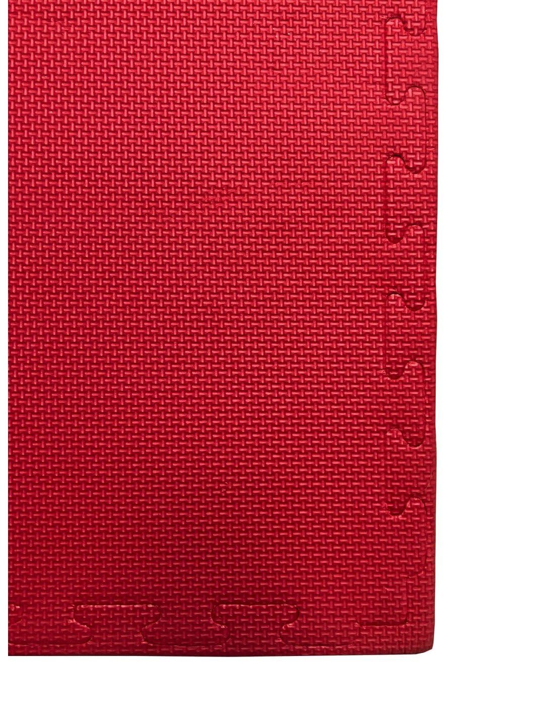 JARDIN202 - Tatami Puzzle | Lote x10 loseta - Rojo/Azul | Esterilla Reversible Antideslizante | Artes Marciales, Judo