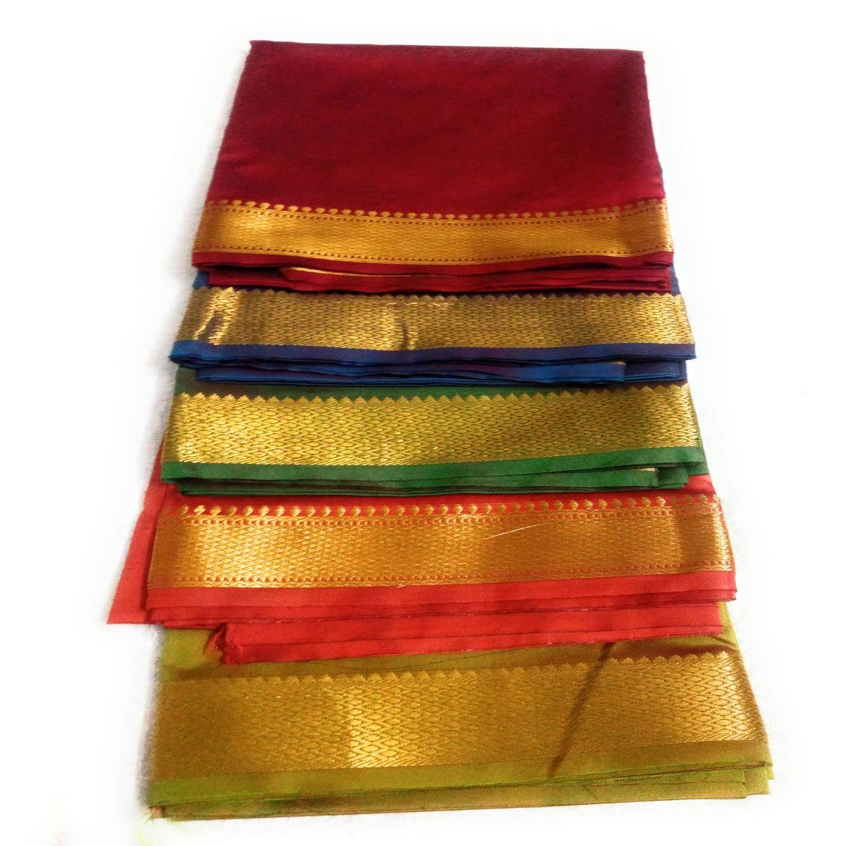 Cotton Colors Ethnic Unstitched Brocade Silk with Golden Jacquard Work Solid Fabric/Cloth/Dress Material for Blouse_DES_AB_BU081