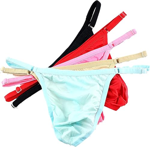 Tangas de bikini de cuerda ajustable para hombre, tanga suave y sedosa, bolsa de corneta, ropa interior, traje de baño