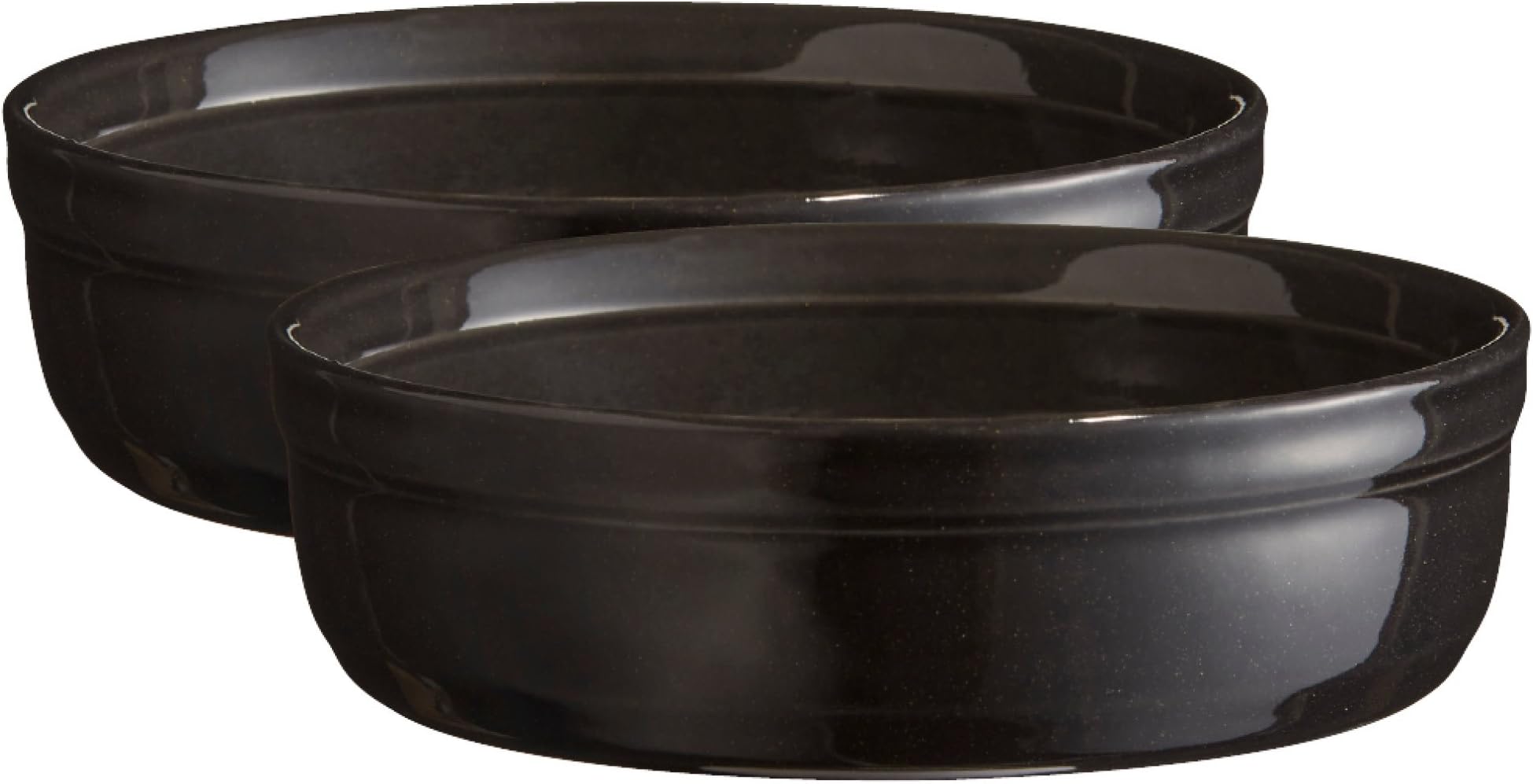 Emile HenryCrème Brulee 13cm Black 2pcs
