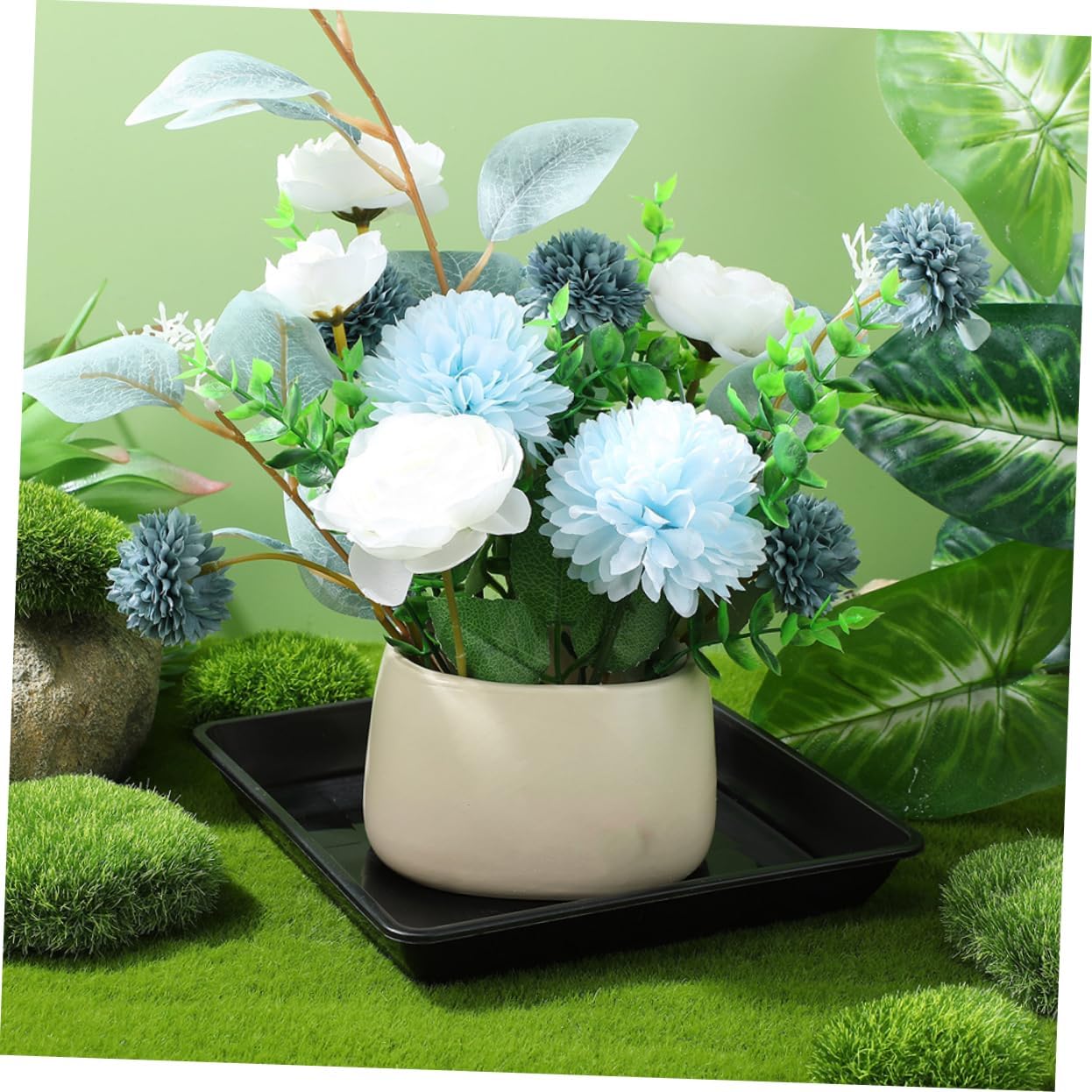 10pcs Saucer Trays Plastic Flower Pot Trays for Plants Easy to Move Prevent Spill