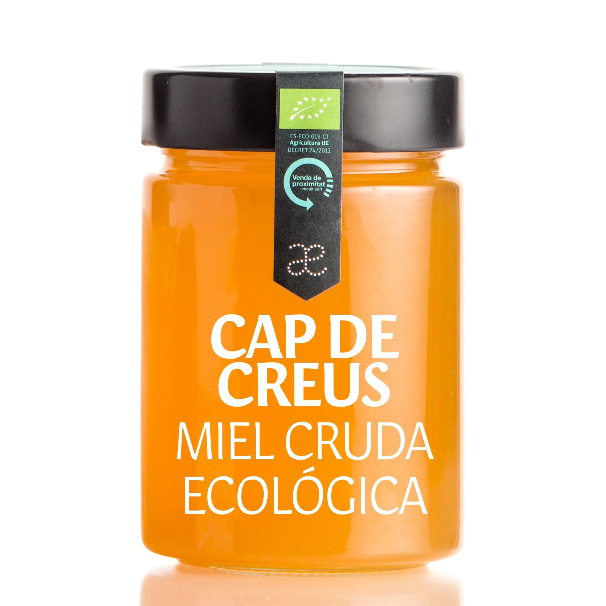 Miel cruda ecológica del Parque Natural del Cap de Creus |100% natural, artesana y sin pasteurizar. Origen Empordá, Cataluña, España. Miel directa del apicultor (tarro cristal 440 gr).