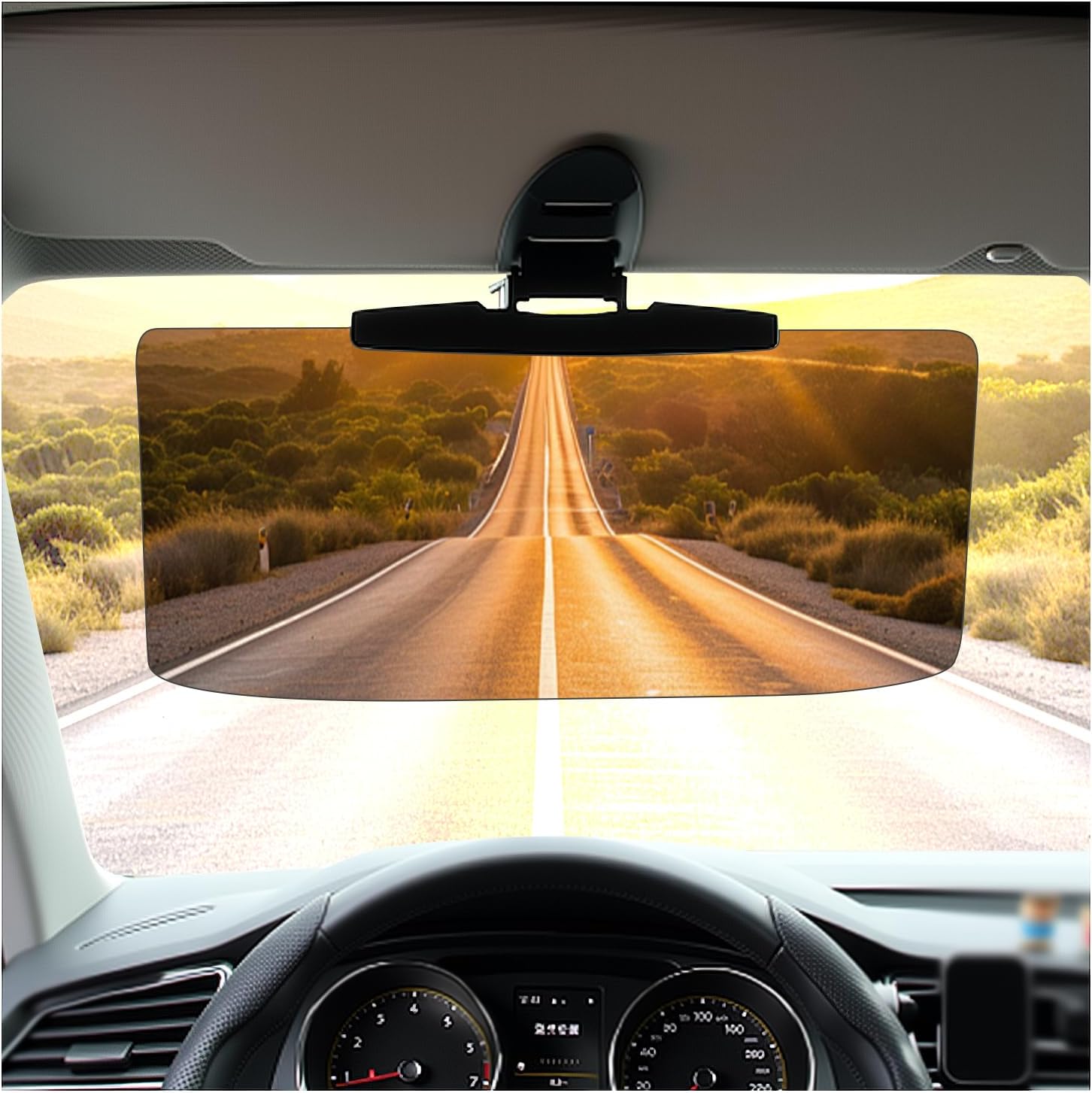 2PCS Anti-Glare Sun Visor for Car,Car Visor Extender Sun Blocker for Sun Protection and Shading,HD Visor Extender All Season Fit for Vehicles Trucks SUVs (2PCS)