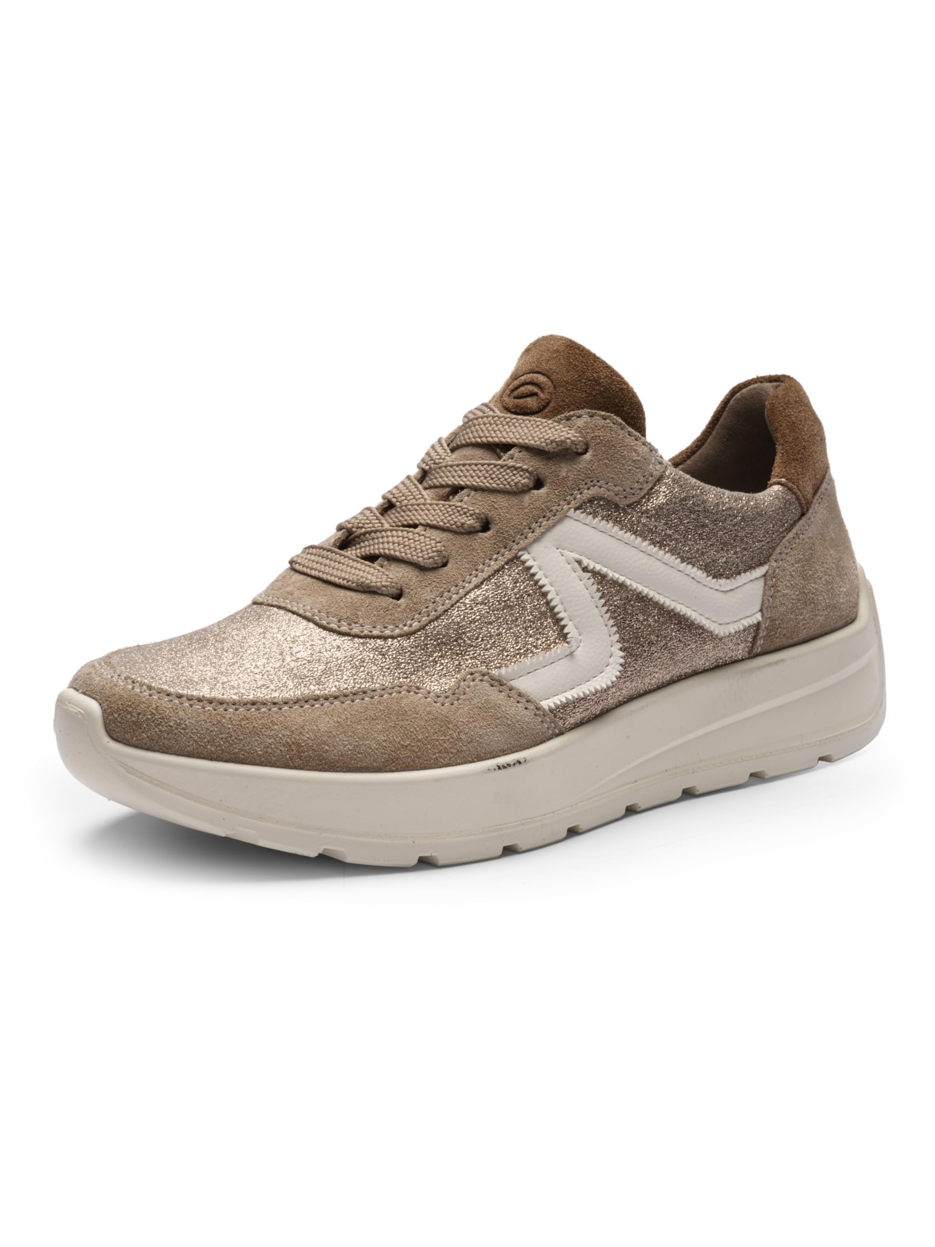 ARA Women's New York Trainers, Cashmere, Biscuit, Cream, Sesame, 44 EU Wide, Cashmere Biscuit Cream Sesame, 10 UK