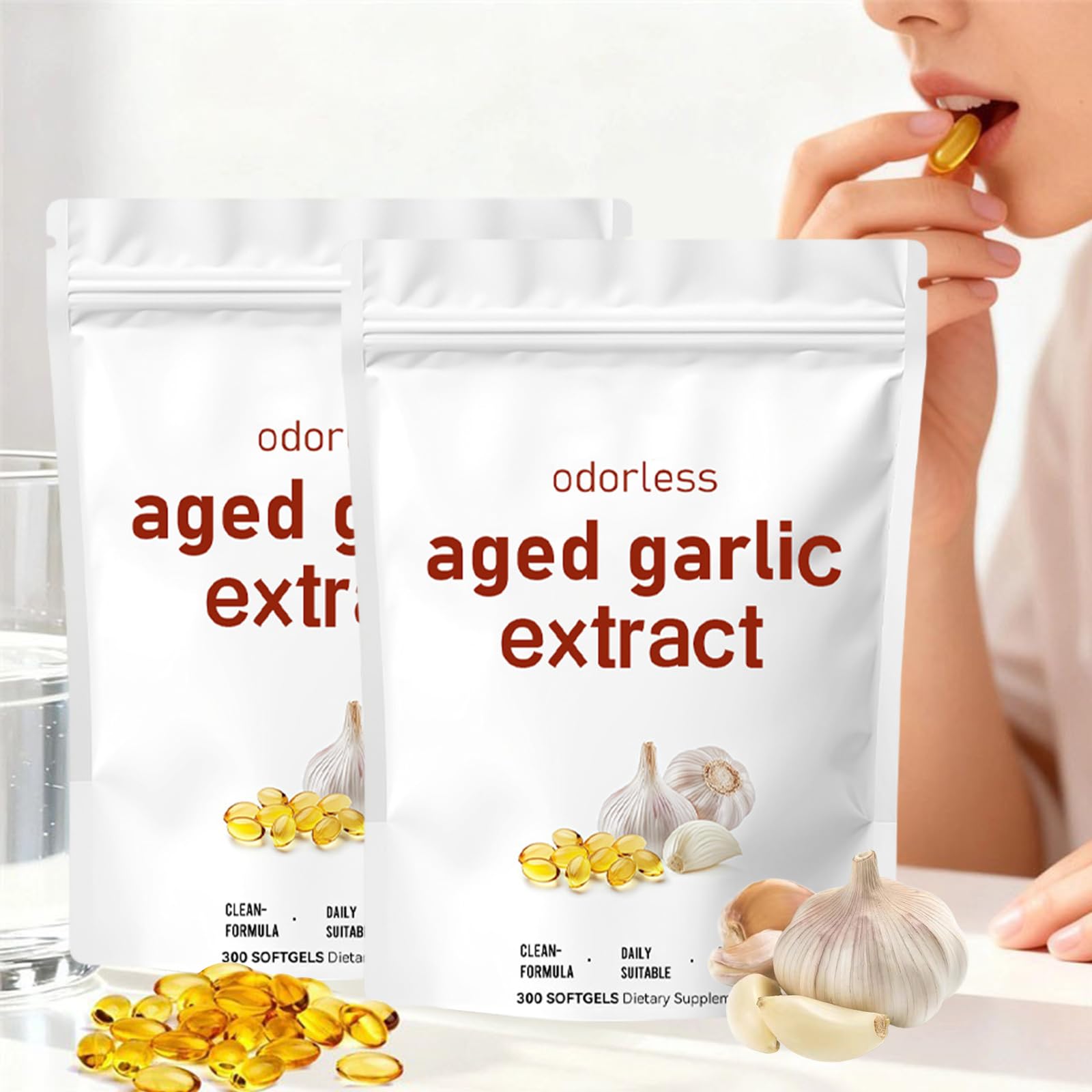Vitaris Aglio Invecchiato,2026 Aglio invecchiato 24 mesi,Estratto di Aglio Invecchiato Inodore,Aged Garlic Extract,Vegetariano,Ingredienti Naturali