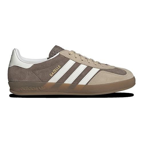 adidas Originals Gazelle Indoor Mens Sneaker (Earth Strata Cloud White, 9)