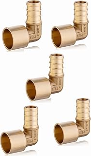 (Pack of 5) EFIELD Pex Crimp Fittings 1/2