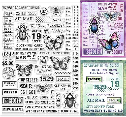 Miniatura 9 de GLOBLELAND Sellos transparentes para tarjetas postales para álbumes de recortes, sellos transparentes de silicona de gran tamaño para hacer