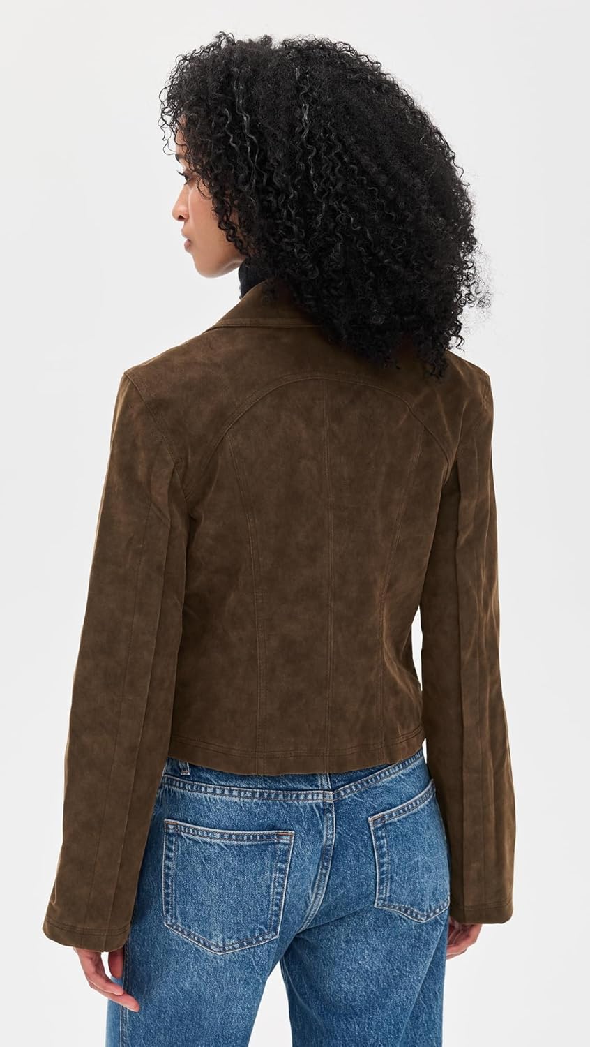 Free People Women's River Vegan Suede Jacket - Image 3