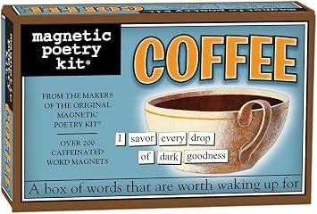 Magnetic Poetry - Coffee Kit - Words for Refrigerator - Write Poems and Letters on The Fridge - Made in The USA