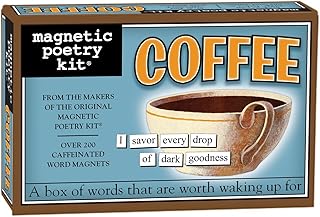 Coffee Kit - Words for Refrigerator - Write Poems and Letters on The Fridge - Made in The USA