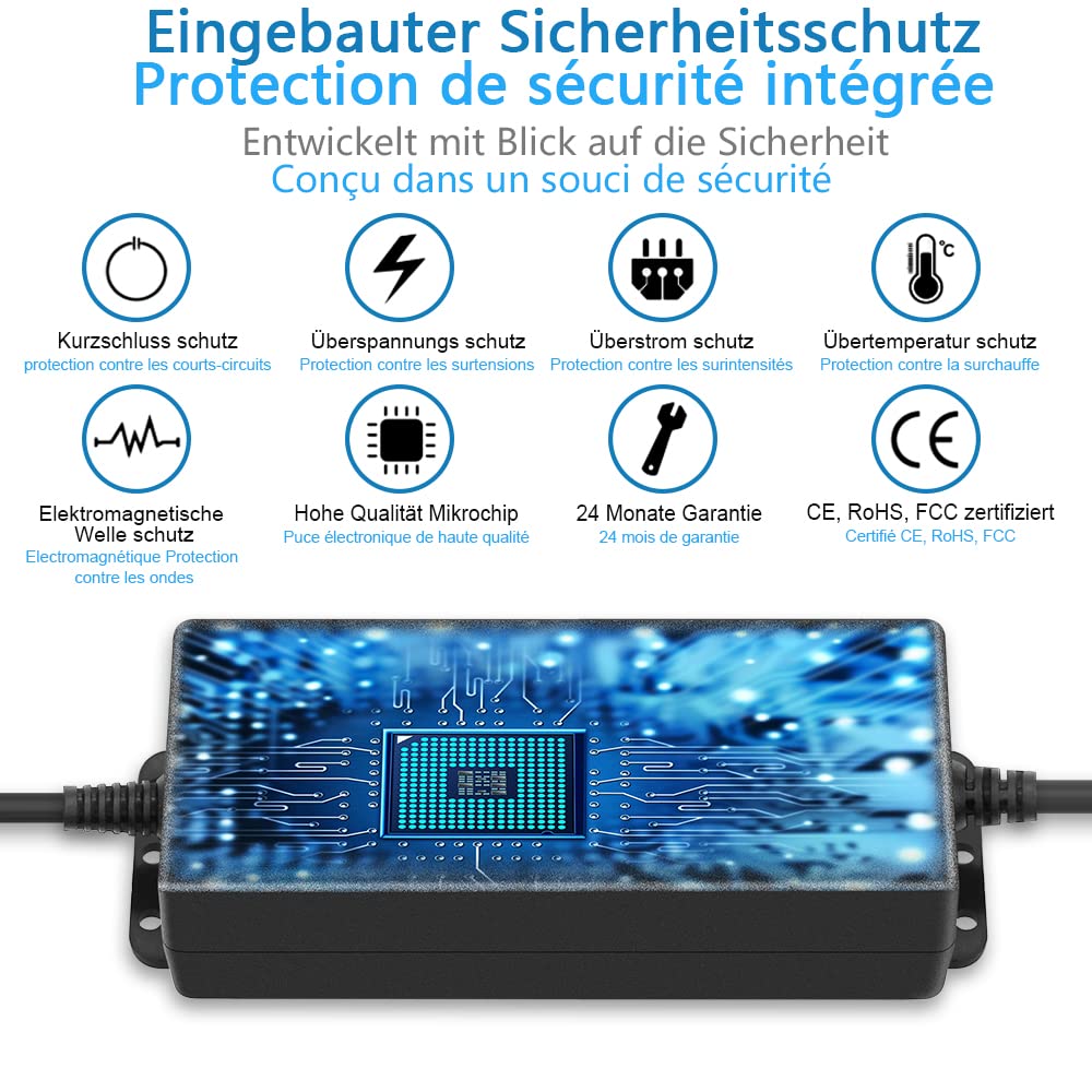 SHNITPWR Universal 3.5V~24V Netzteil 48W 2A AC/DC Schalt-Netzteil Adapter, mit 14 pcs Adapterstecker, für 3.5V bis 24V Elektronische Geräte, Bilderrahmen Babyphone-Kamera und LED-Streifen ect.