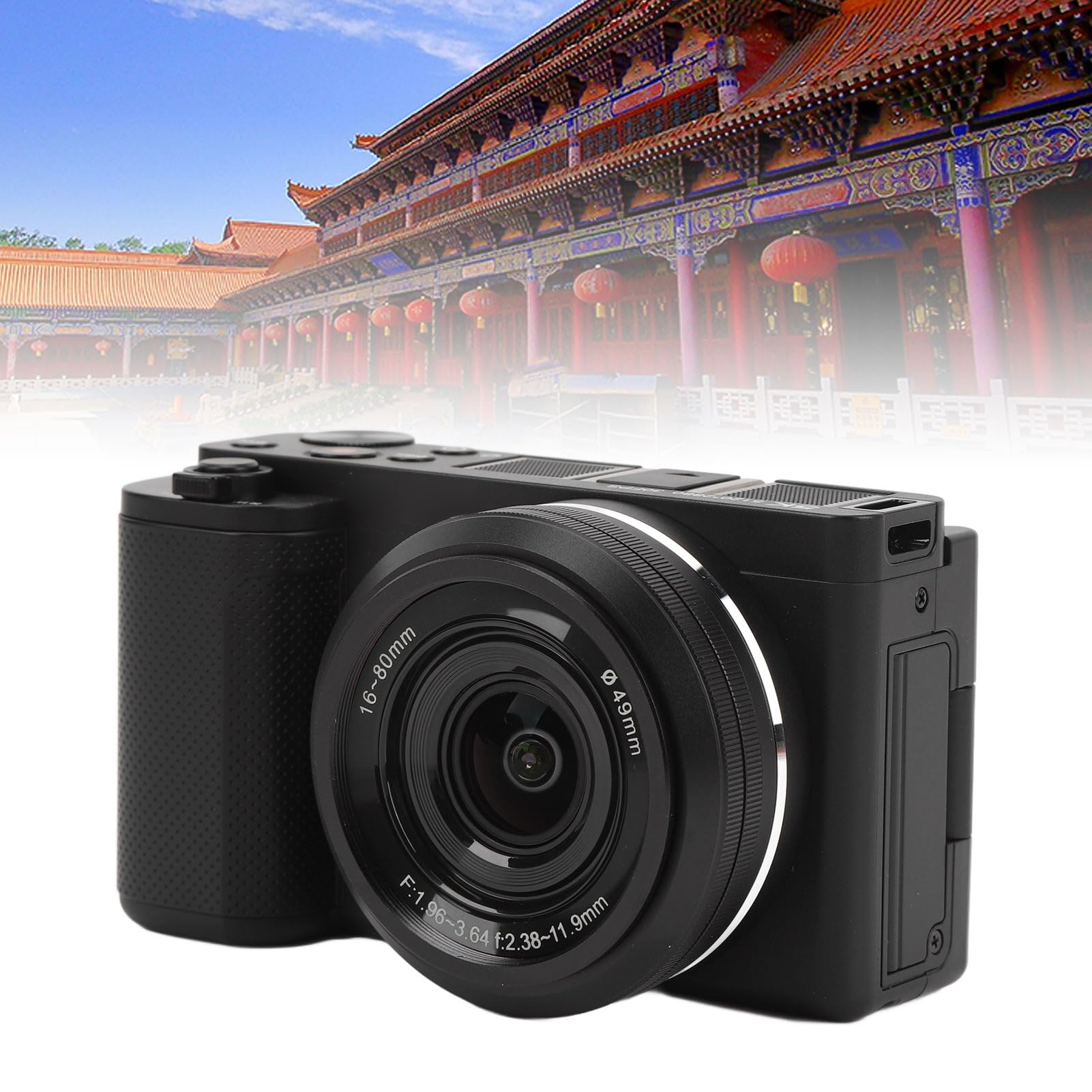 Fotocamera Mirrorless G930, Fotocamera Mirrorless Full Frame 5K HD 30FPS 64MP, Fotocamera Digitale Compatta con Messa a Fuoco Automatica in Tempo Reale, Sensore CMOS,