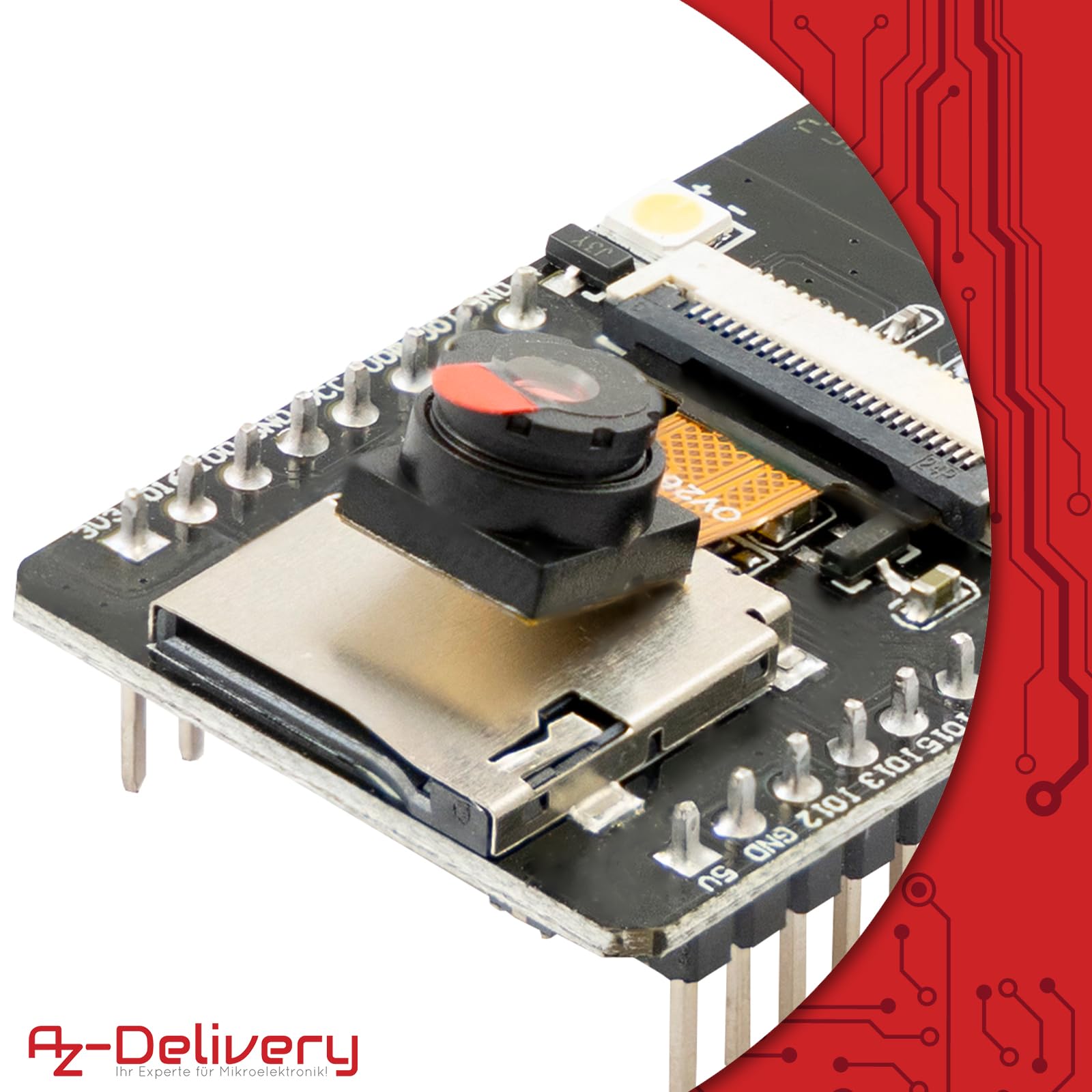 AZDelivery 3 x Modulo ESP32 Cam OV2640 + WIFI Bluetooth ESP32 5V con Dual-Core CPU a 32 bit e con Camera Development Board da 2MP compatibile con Arduino incluso un E-Book!