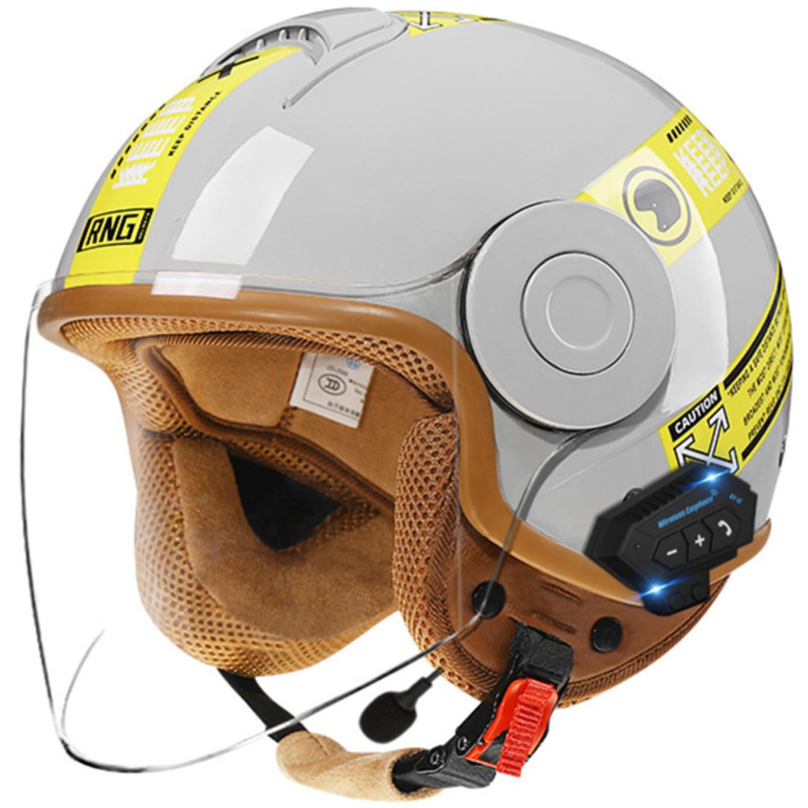 Buy Vintage Motorcycle Open Face Helmet Motorbike Vespa Jet-Helmet With - View #10