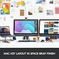 Vista 4 de Logitech MX Keys - Teclado inalámbrico iluminado avanzado para Mac. BluetoothUSB