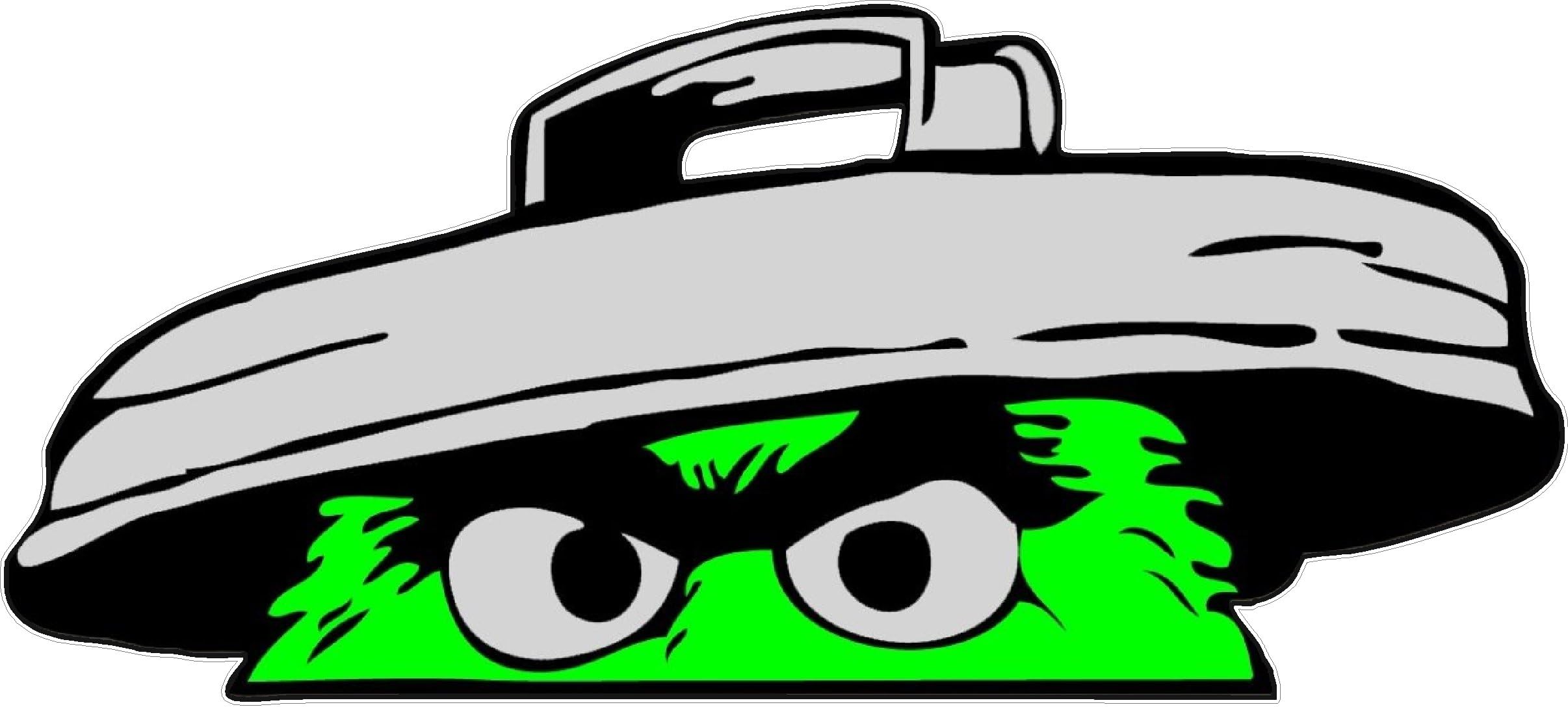Bermuda Shorts Graphics Oscar The Grouch Peeper/Vinyl Vehicle Funny Humor Bumper Sticker or Home Decor Decal Sticker