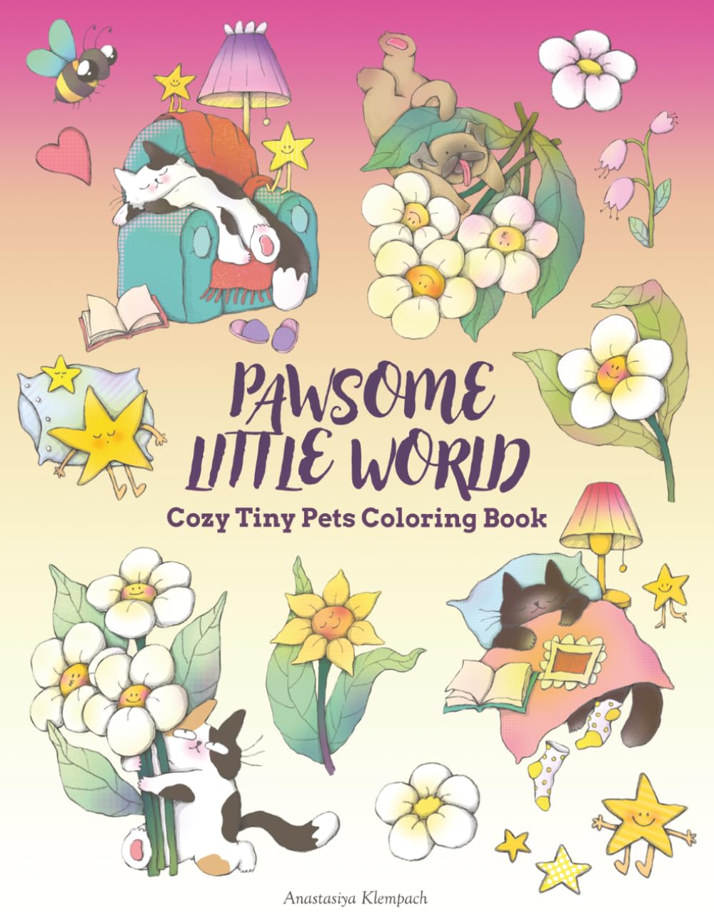 Pawsome Little World: Cozy Tiny Pets Coloring Book