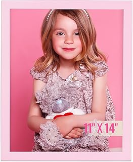 TWING 11x14 Picture Frame Pink Matted to 8x10 with Mat Home Wall Decor