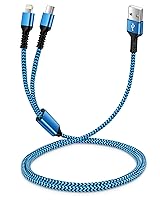 Vista 9 de Cable de carga para iPhone, cable trenzado de carga de 6 pies, cable USB de nailon original de Apple, cable de carga rápida para iPhone 14 13 12 11