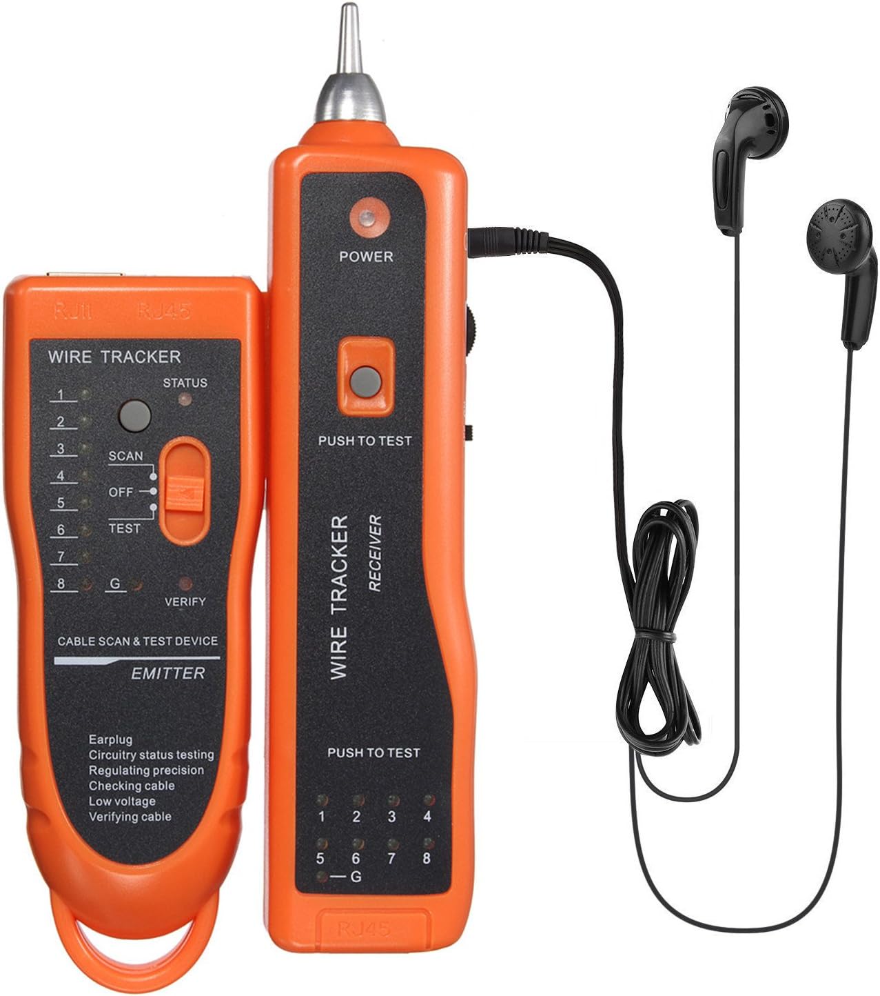 Network Cable Tester , YESSHOW XQ-350 Line Finder Telephone RJ45 RJ11 Wire Tracker Ethernet LAN Cable Tester Check Wire Measuring Instrument [Upgraded Version]