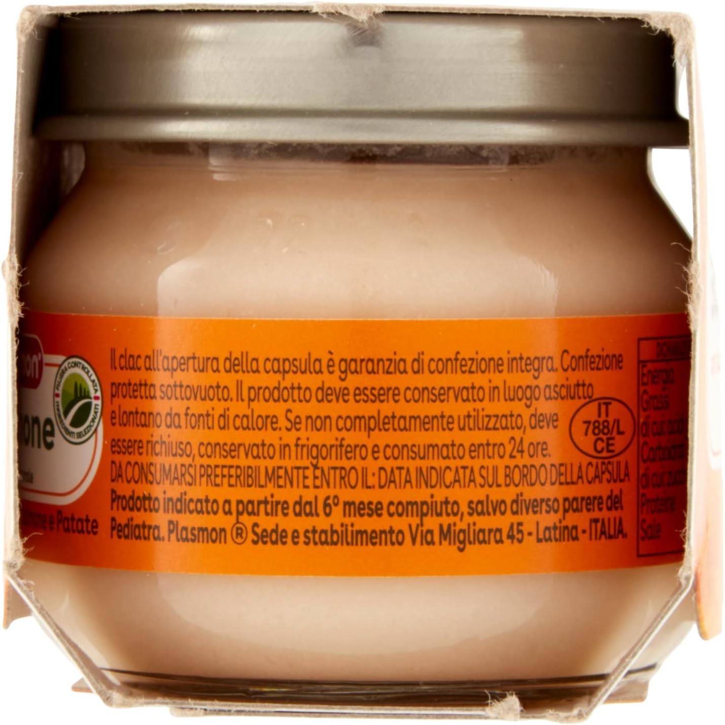 Plasmon Pesce Salmone con Patate, 12x (2x 80g), Mit ausgewählten Zutaten, 100% natürlich, Ohne Stärken und Salz hinzugefügt + Italian Gourmet polpa 400g
